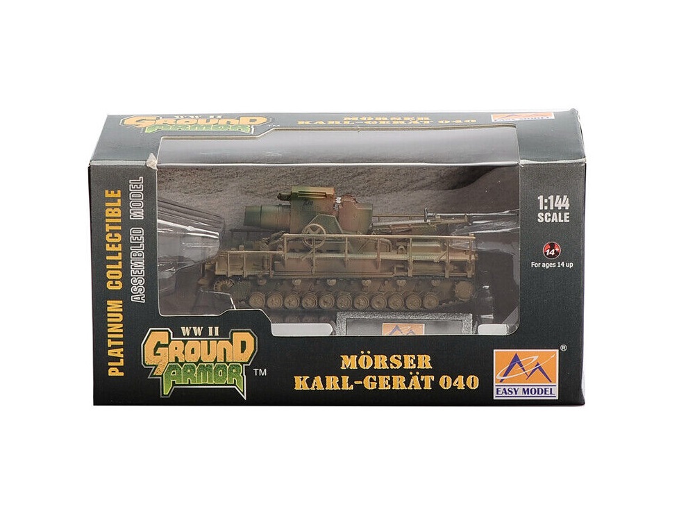 MINIATURA TANQUE DE GUERRA MÖRSER KARL-GERÄT 040 1/144 EASY MODEL